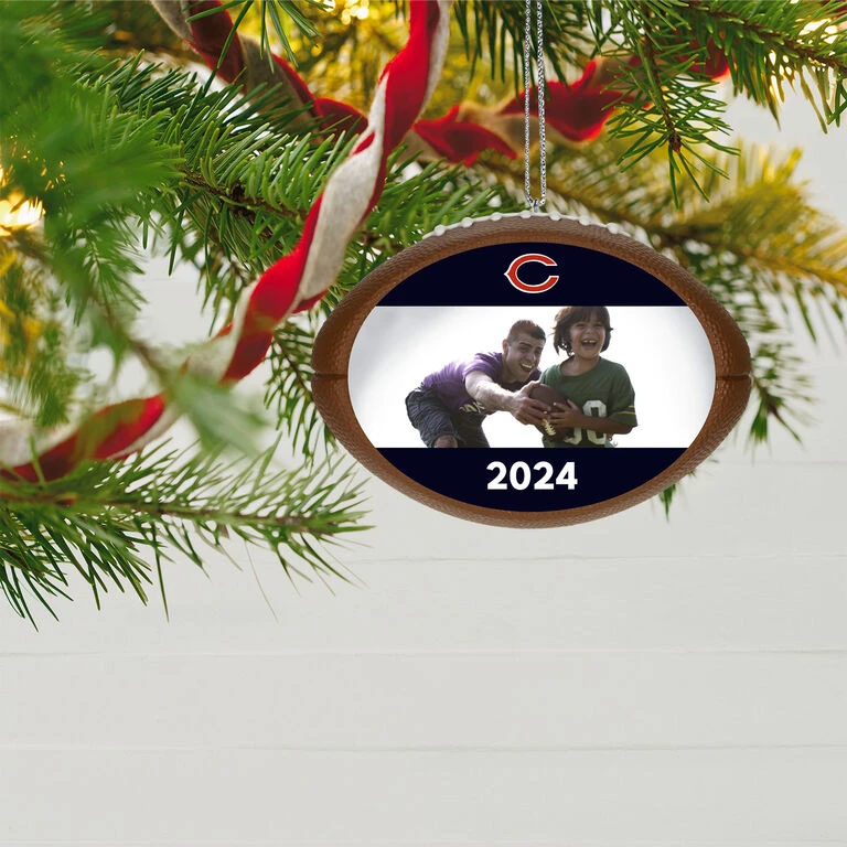 Hallmark NFL Football Chicago Bears Text And Photo Personalized Ornament 4 Hallmark NFL Football Chicago Bears Text And Photo Personalized Ornament - Image 2