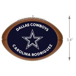 Hallmark NFL Football Dallas Cowboys Text Personalized Ornament -Hallmark NFL Football Dallas Cowboys Text Personalized Ornament 2499QHE1985B3 03