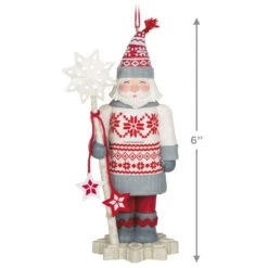 Hallmark Noble Nutcrackers Snowfall Prince Ornament -Hallmark Nutcracker in Sweater Keepsake Ornament 2499QXR8147 03