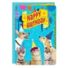 Hallmark 16" Party Cats And Dogs Jumbo Birthday Card From All -Hallmark Party Cats Dogs Birthday Card From Us 1299CBG3004 01