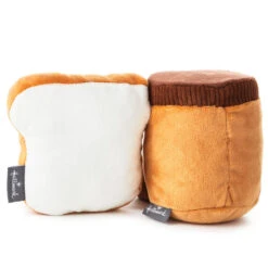 Hallmark Better Together Peanut Butter And Jelly Magnetic Plush, 5" -Hallmark Peanut Butter Jar and Bread With Jelly Magnetic Plush 1KID1641 03