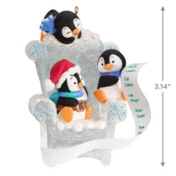 Hallmark Long Letter To Santa Penguin Ornament -Hallmark Penguins in Ice Chair Keepsake Ornament 1899QGO2959 03