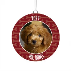 Hallmark Pet Personalized Text And Photo Ceramic Ornament