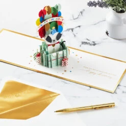 Hallmark It's Your Day Puppy In Present 3D Pop-Up Birthday Card -Hallmark Puppy in a Present 3D PopUp Birthday Card 1299LAD2883 06