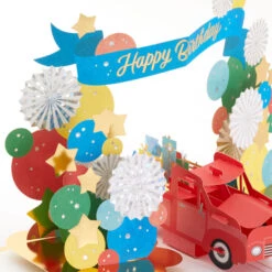 Hallmark Celebrating You Red Truck And Banner 3D Pop-Up Birthday Card -Hallmark Red Truck and Banner 3D PopUp Birthday Card 1299LAD2896 04