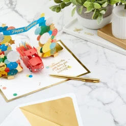 Hallmark Celebrating You Red Truck And Banner 3D Pop-Up Birthday Card -Hallmark Red Truck and Banner 3D PopUp Birthday Card 1299LAD2896 08