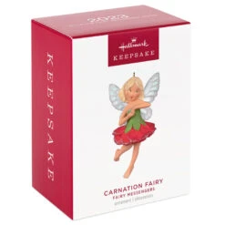 Hallmark Fairy Messengers Carnation Fairy Ornament 11 Hallmark Fairy Messengers Carnation Fairy Ornament -Hallmark Red and Green Fairy Keepsake Ornament 1499QXR8007 04
