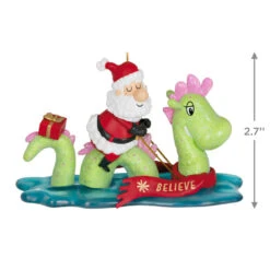 Hallmark Just Believe Ornament -Hallmark Santa on Loch Ness Monster Keepsake Ornament 2199QGO2859 03