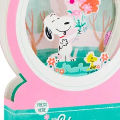 Hallmark Peanuts® Snoopy Snow Globe 3D Pop-Up Mother's Day Card With Motion -Hallmark Snoopy 3D PopUp Mothers Day Card With Motion 1299MEJ8033 04