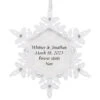 Hallmark Sparkling Snowflake Text Personalized Metal Ornament -Hallmark Snowflake Text Personalized Keepsake Ornament 2499QHE2012B1 01
