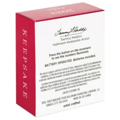 Hallmark Mini A Snowy 2023 Ornament With Light, 1.25" -Hallmark Snowman 2023 Keepsake Ornament 1299QXM9209 05