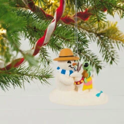Hallmark Sandal The Snowman Ornament -Hallmark Snowman on Beach Keepsake Ornament 1799QXR8097 02