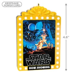 Hallmark Star Wars: A New Hope™ Now Showing Ornament With Light 10 Hallmark Star Wars: A New Hope™ Now Showing Ornament With Light -Hallmark Star Wars Movie Poster Keepsake Ornament 2499QXI7149 03