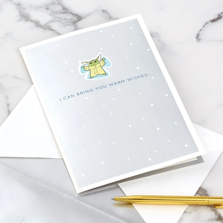 Hallmark Star Wars: The Mandalorian™ Grogu™ Warm Wishes 3D Pop-Up Holiday Card 9 Hallmark Star Wars: The Mandalorian™ Grogu™ Warm Wishes 3D Pop-Up Holiday Card - Image 7