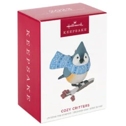 Hallmark Cozy Critters Ornament 11 Hallmark Cozy Critters Ornament -Hallmark Tufted Timouse in Scarf Keepsake Ornament 1499QXR8019 04