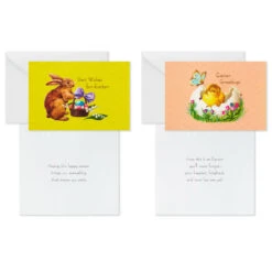 Hallmark Vintage Bunnies And Chicks Boxed Easter Cards, Pack Of 24 -Hallmark Vintage Easter Bunnies Chicks Boxed Easter Cards 5STZ1131 04