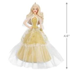 Hallmark 2023 Holiday Barbie™ Ornament 10 Hallmark 2023 Holiday Barbie™ Ornament -Hallmark White Holiday Barbie Doll Keepsake Ornament 2199QXR8209 03